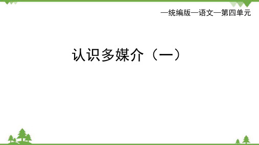 第四单元《信息时代的文化生活认识多媒体》课件高中语文必修下册