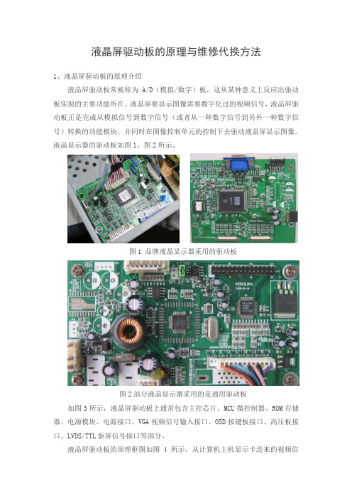 液晶屏驱动板的原理与维修代换方法