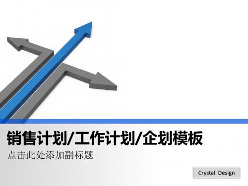 新年销售计划工作计划企划模板 PPT模板23张