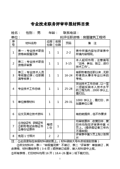 工程师评审资料