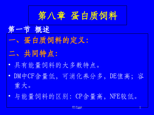 《蛋白质饲料》PPT课件