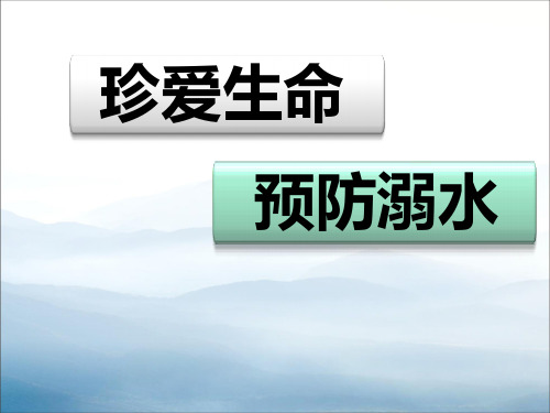 《珍爱生命 预防溺水》PPT下载【优秀课件PPT】