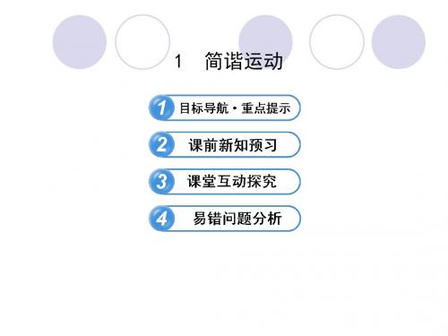 人教版高中物理选修3-4教学课件：1.1