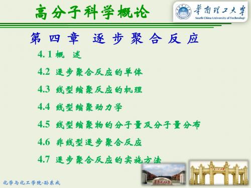 第4章 逐步聚合反应