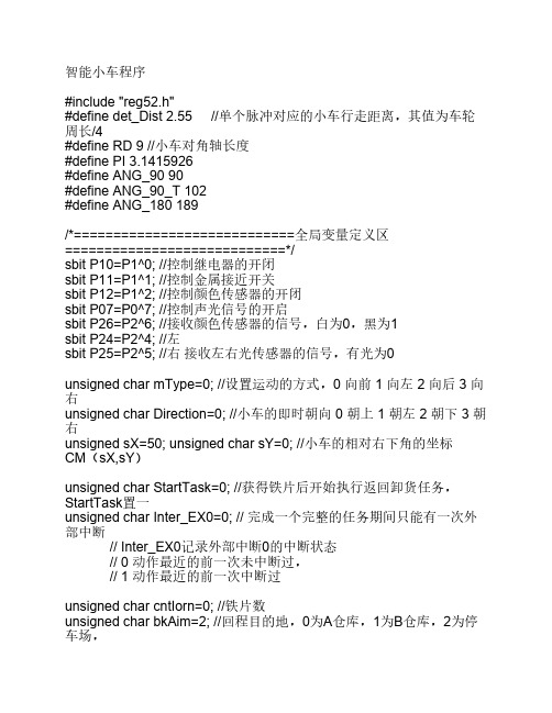 循迹小车程序代码