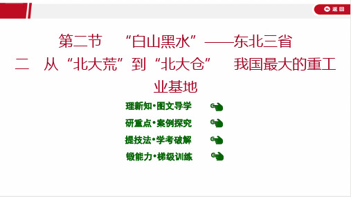 最新人教版八年级下册地理第六章 第二节  二从“北大荒”到“北大仓” 我国最大的重工业基地