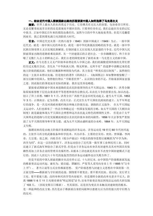 史纲论文