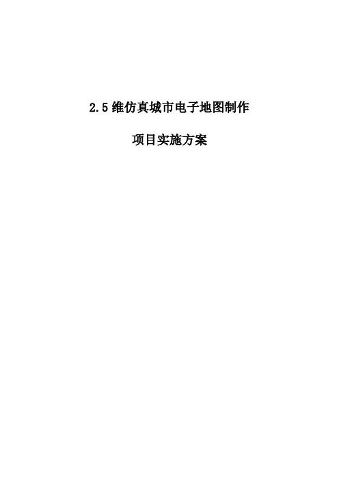 2.5维仿实施方案