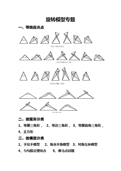 (完整版)旋转模型专题