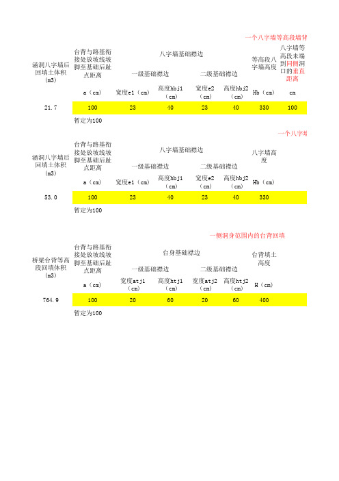 桥涵台背回填计算表