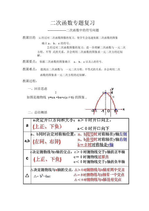 北师大版初三数学下册二次函数专题复习