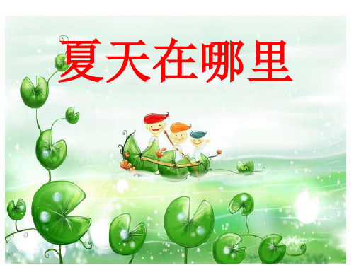 描写夏天写景作文课件