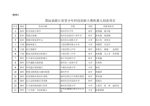 机器人创意项目