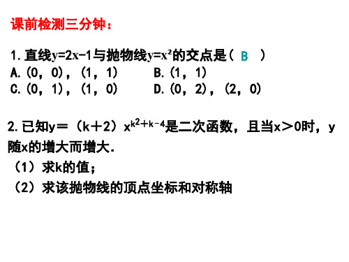 北师大版数学九年级下册《二次函数的图象及性质》课件