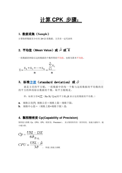 制程能力指数Cpk