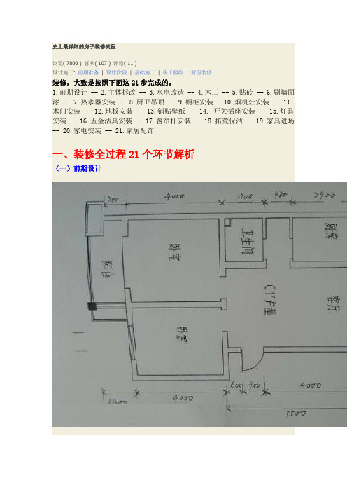 史上最详细的房子装修流程