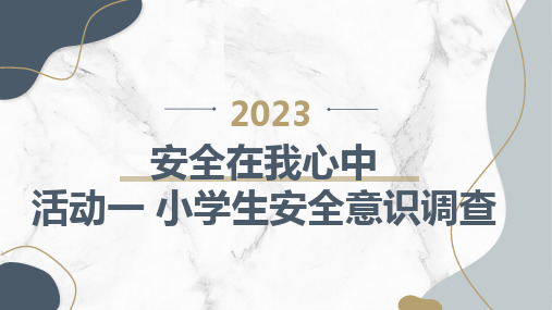 蒙沪版小学六年级上综合实践活动 安全在我心中 活动一 小学生安全意识调查