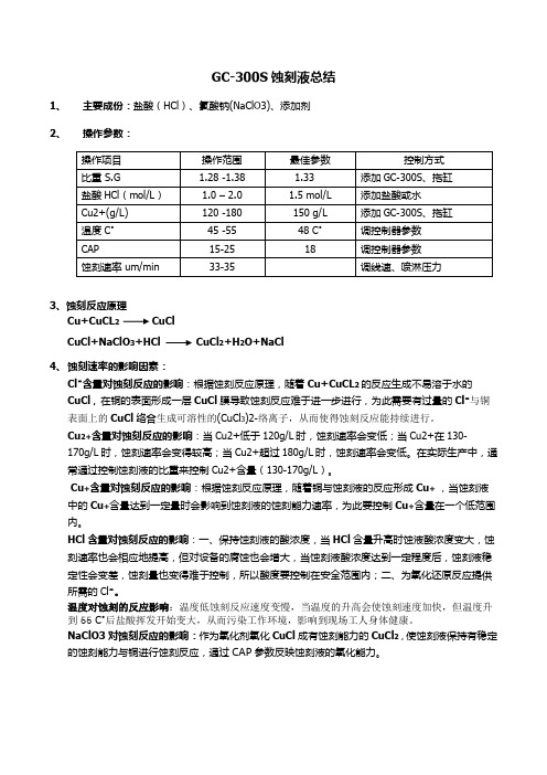 GC-300S酸性蚀刻液