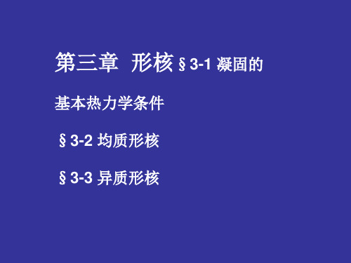 金属凝固原理第3章形核