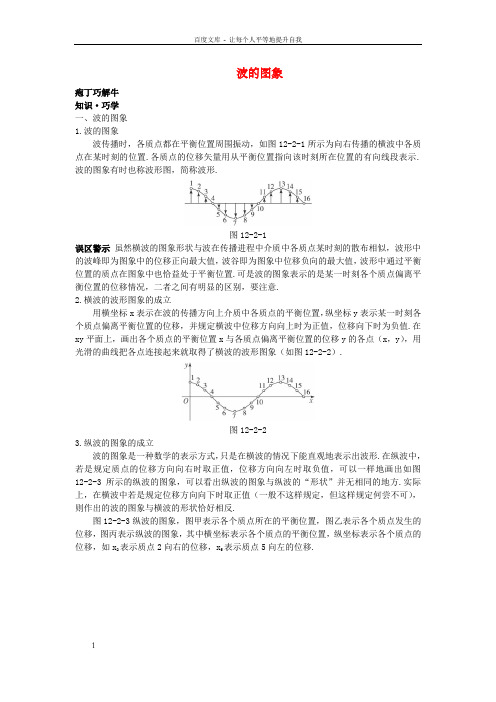 高中物理第十二章2波的图象教材梳理教案[新人教版]选修341