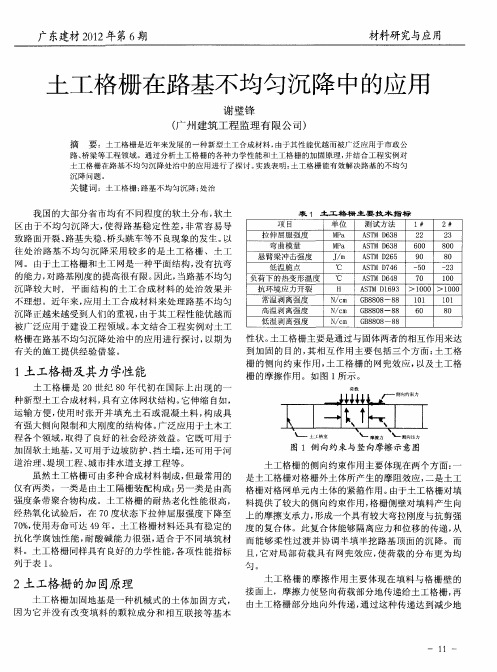 土工格栅在路基不均匀沉降中的应用