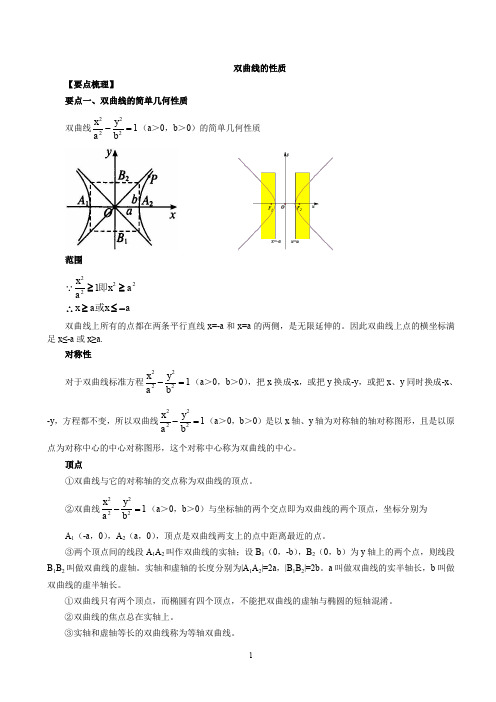 双曲线的性质