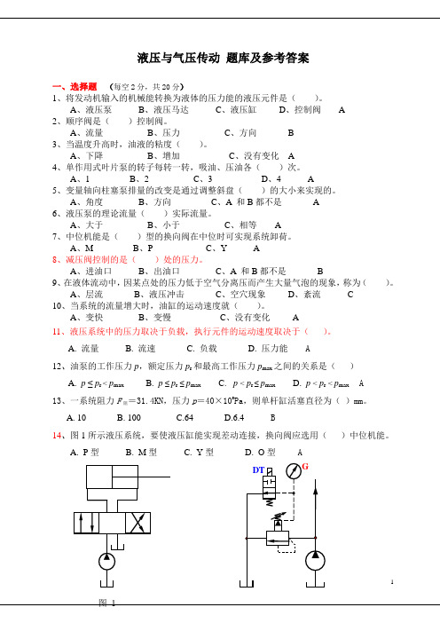 武汉大学液压题库.