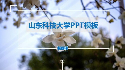 山东科技大学PPT模板-文艺