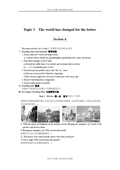 湘教版-英语-九上-Topic 3(Topic3教案) (3)