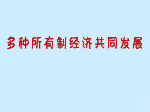 (201907)思想品德：第十课《走共同富裕之路》课件(苏教版九年级)