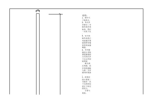 沉井分节制作剖面图