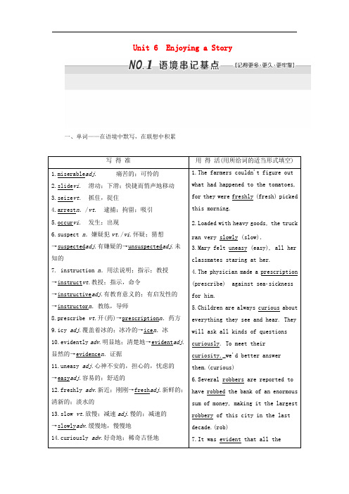 重庆大学版高考英语一轮复习选修6 Unit6学案