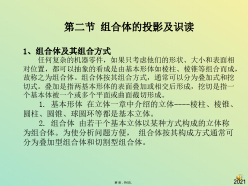 组合体的投影及识读(与“组合体”有关文档共6张)