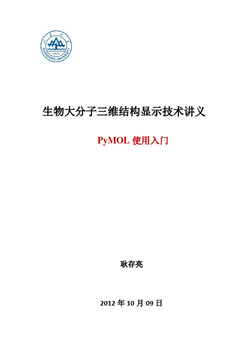 PyMOL使用入门