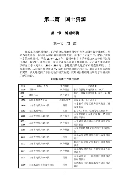 第二篇  国土资源(最新2010.4)