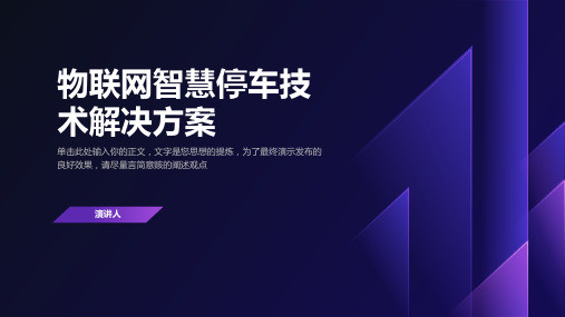 物联网智慧停车技术解决方案