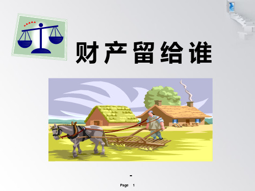 财产留给谁.ppt22-PPT课件 