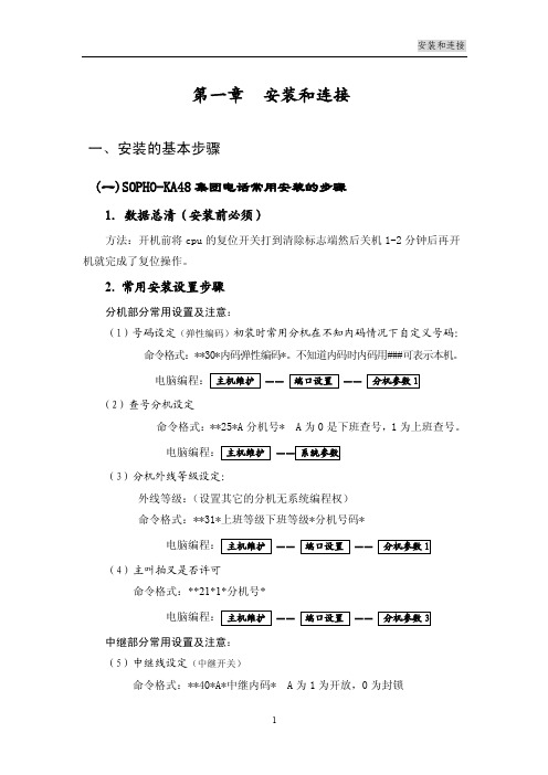 通利电话交换机TL9000(Z)型安装和连接方法