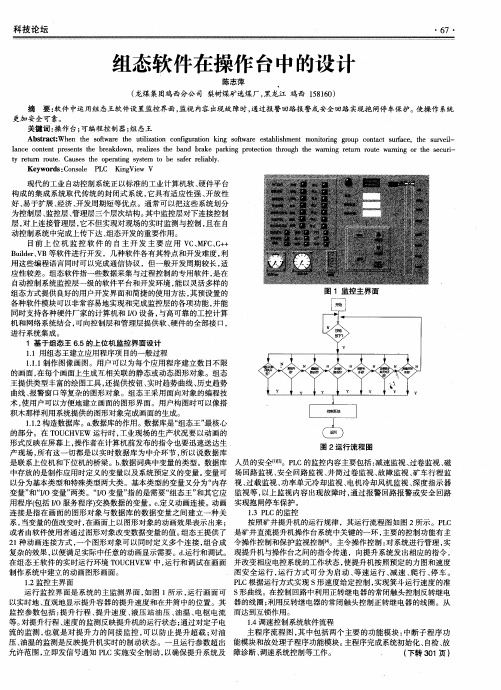 组态软件在操作台中的设计