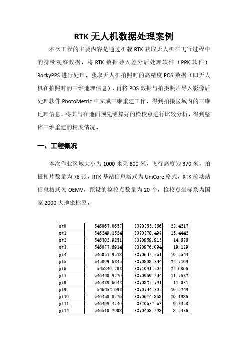 珞琪rtk无人机后差分数据处理案例