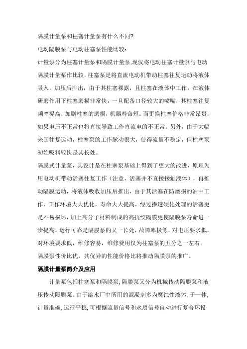 隔膜计量泵