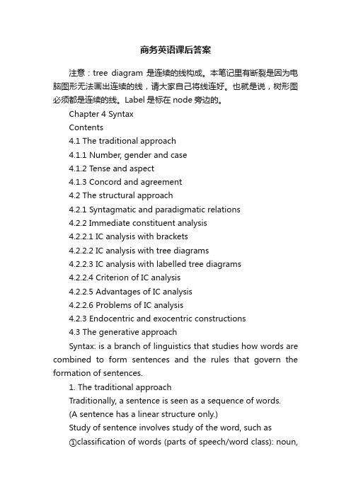 商务英语课后答案