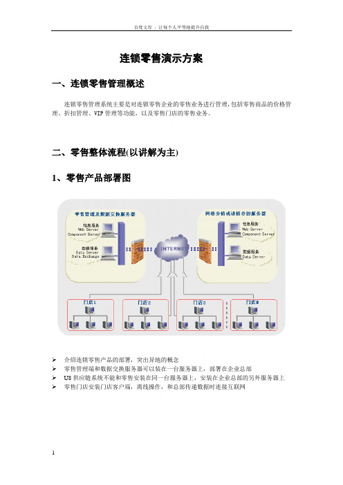 用友连锁零售演示方案