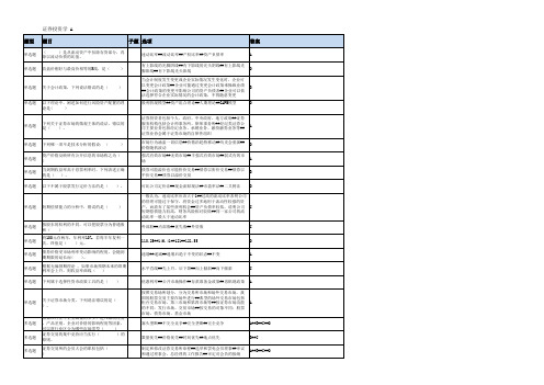 东北大学期末考核《证券投资学》期末考试备战高分题集