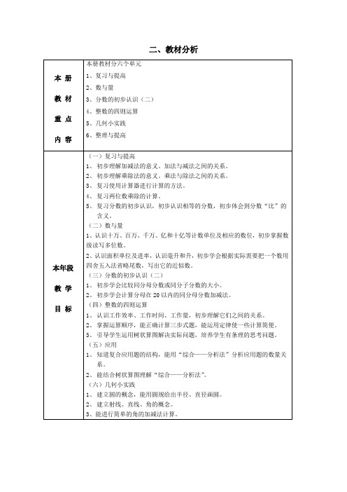 沪教版四年级上数学教案