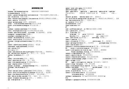 高考英语词汇手册(完整版)