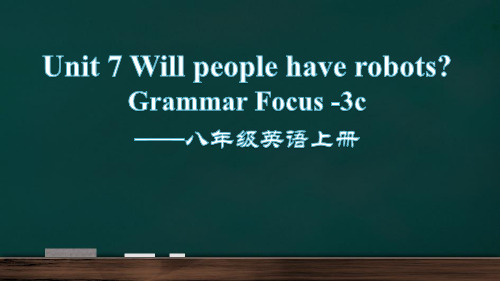 Unit 7 Grammar Focus -3c    人教版八年级英语上册