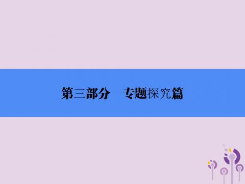 2018年中考历史总复习专题探究篇专题十一两次世界大战与世界政治格局的演变课件