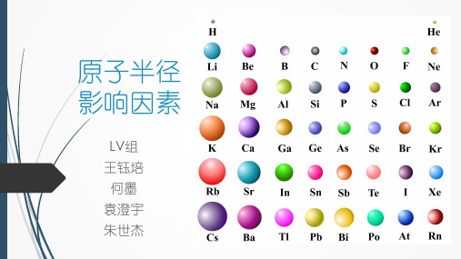 原子半径影响因素