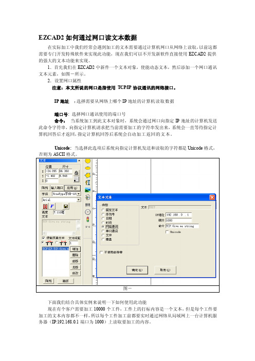 金橙子ezcad2若何经由过程网口读文本数据[指南]